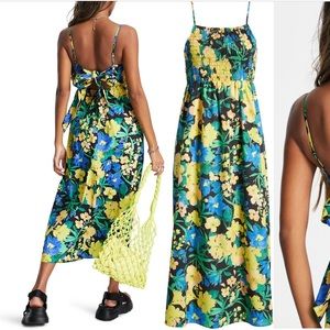 Top Shop floral smocked dress